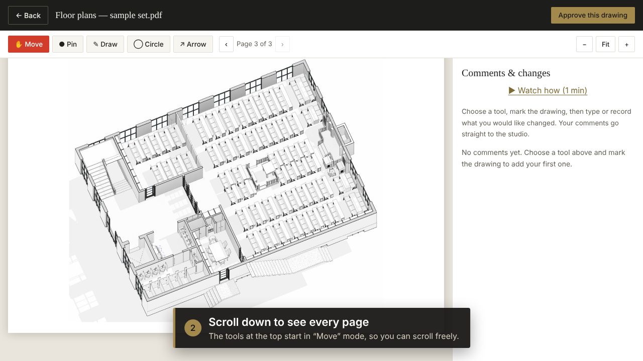 Step 2: Scroll down to see every page