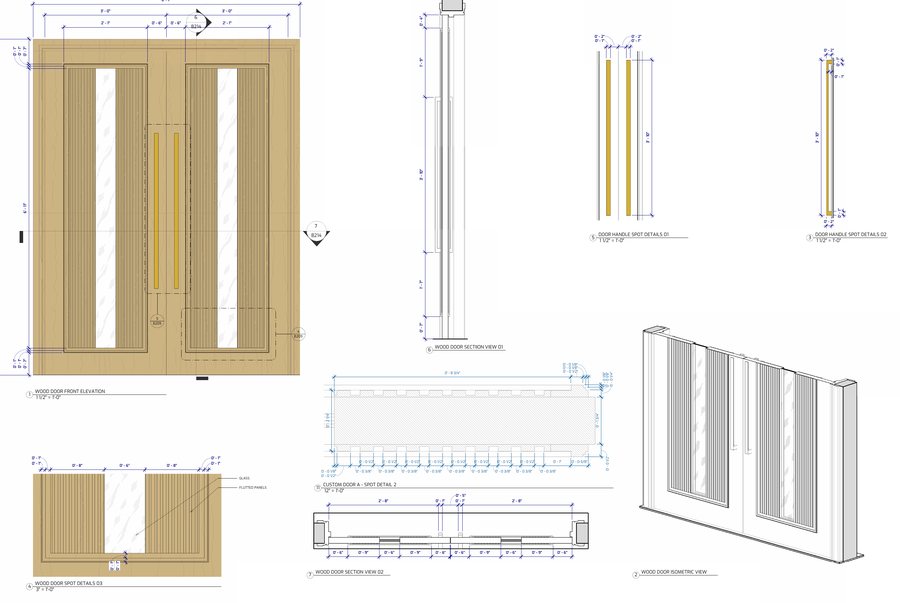 Construction details for the shop